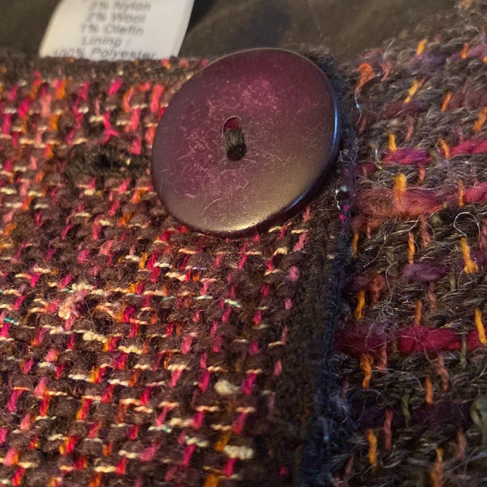 Coldwater Creek Patchwork Jacket One Button Close… - image 6